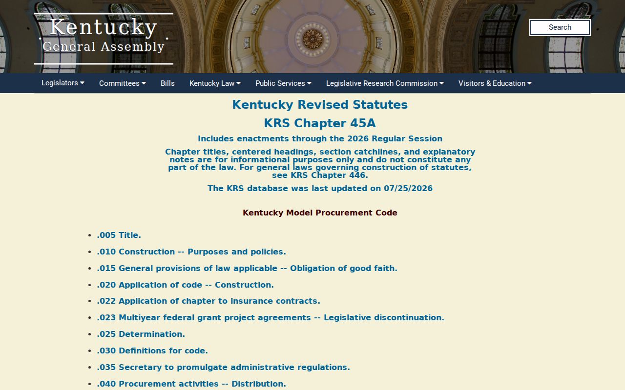 Kentucky Open Records Act statutes for Bonnieville criminal records requests