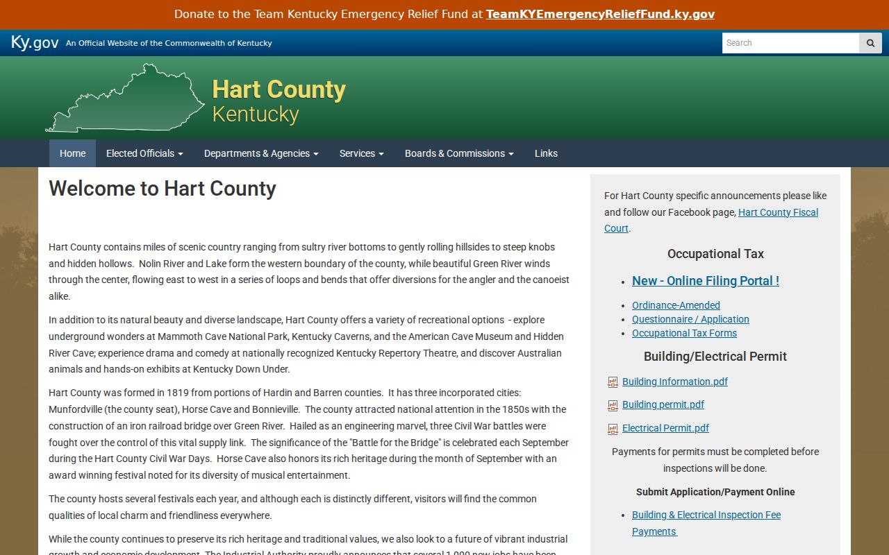 Hart County criminal history government office directory