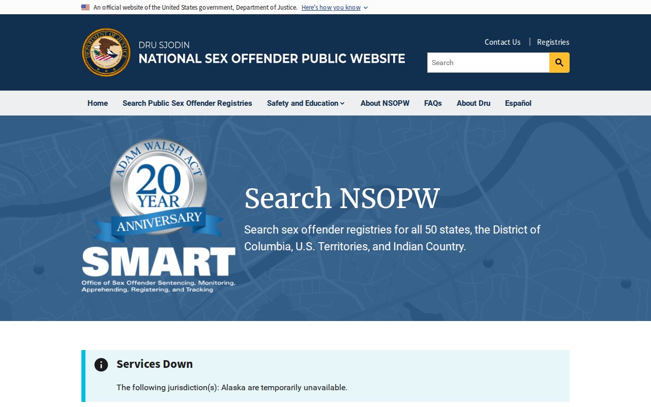 Hart County sex offender search through the NSOPW national registry